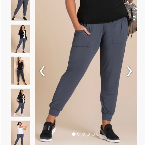 Peach Grey Boho Joggers - EUC - Size Medium - Picture 1 of 5